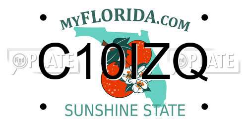 C10IZQ Florida License Plate