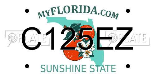 C125EZ Florida License Plate