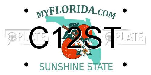 C12ST Florida License Plate