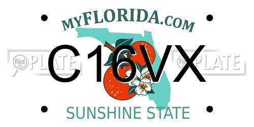 C16VX Florida License Plate