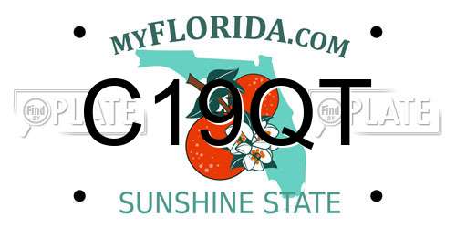 C19QT Florida License Plate