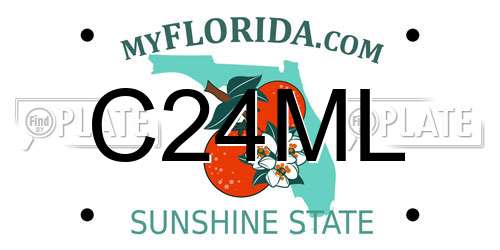 C24ML Florida License Plate