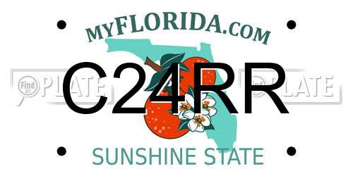 C24RR Florida License Plate