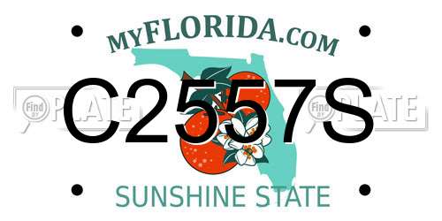 C2557S Florida License Plate