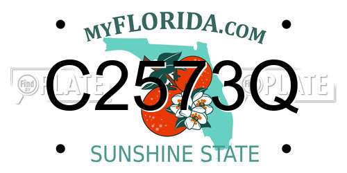 C2573Q Florida License Plate
