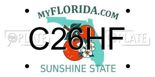 C26HF Florida License Plate