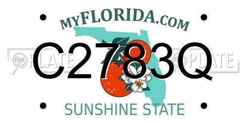 C2783Q Florida License Plate