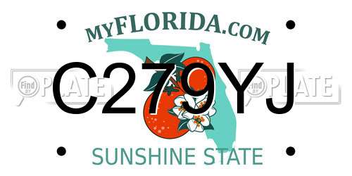 C279YJ Florida License Plate