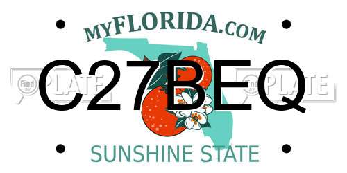C27BEQ Florida License Plate