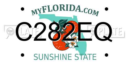 C282EQ Florida License Plate