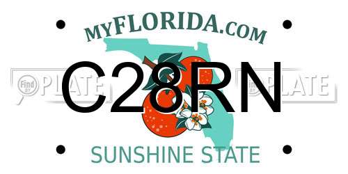 C28RN Florida License Plate