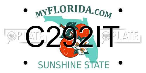 C292IT Florida License Plate