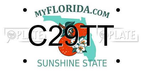 C29TT Florida License Plate
