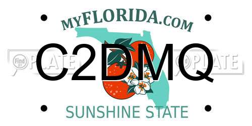 C2DMQ Florida License Plate