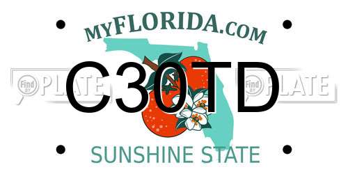 C30TD Florida License Plate