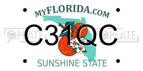 C31QC Florida License Plate