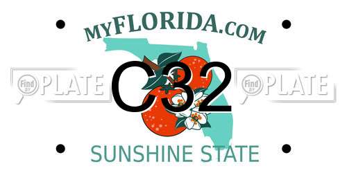 C32 Florida License Plate