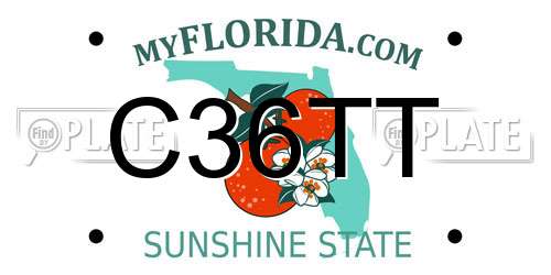 C36TT Florida License Plate