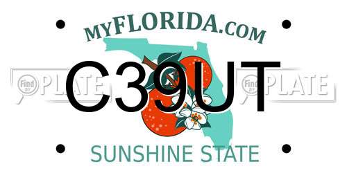 C39UT Florida License Plate