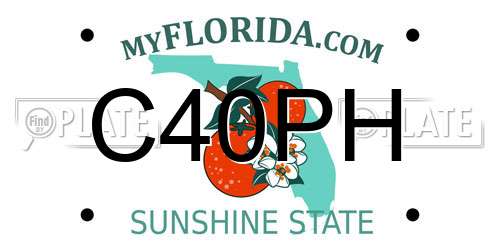 C40PH Florida License Plate