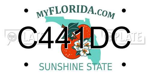 C441DC Florida License Plate