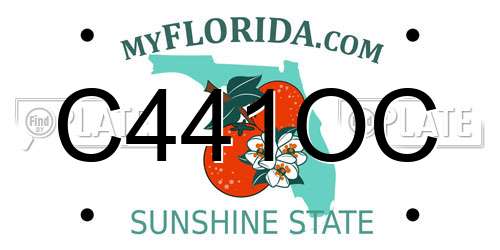 C441OC Florida License Plate