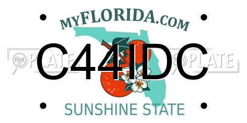 C44IDC Florida License Plate