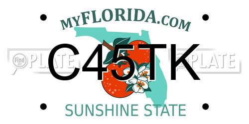C45TK Florida License Plate