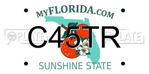 C45TR Florida License Plate