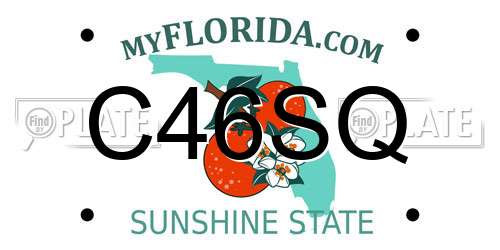 C46SQ Florida License Plate