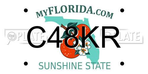 C48KR Florida License Plate