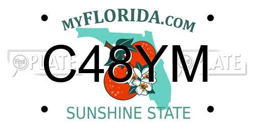 C48YM Florida License Plate