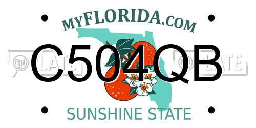 C504QB Florida License Plate