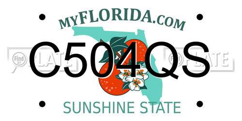 C504QS Florida License Plate