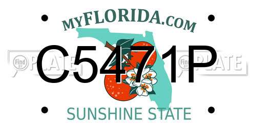 C5471P Florida License Plate