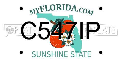 C547IP Florida License Plate