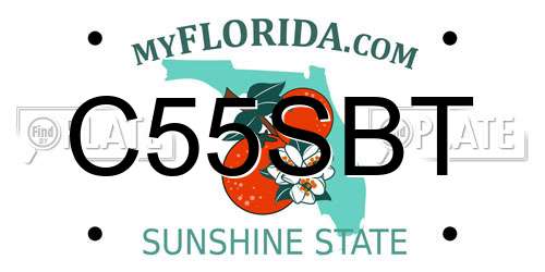 C55SBT Florida License Plate
