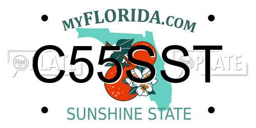 C55SST Florida License Plate