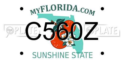 C560Z Florida License Plate