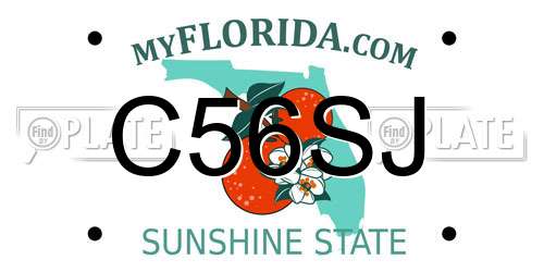 C56SJ Florida License Plate