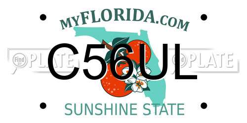 C56UL Florida License Plate