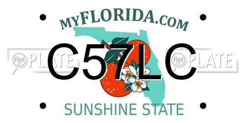 C57LC Florida License Plate