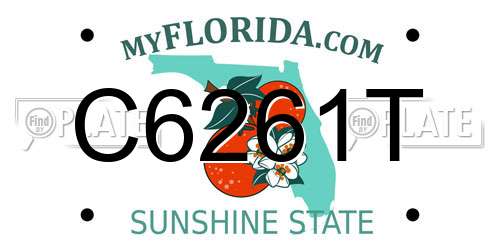 C6261T Florida License Plate