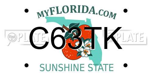 C63TK Florida License Plate