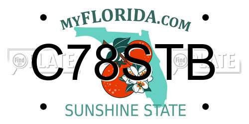 C78STB Florida License Plate