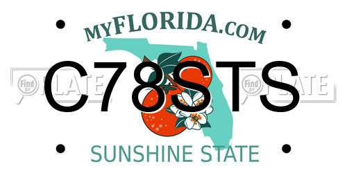 C78STS Florida License Plate