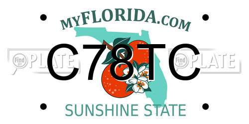 C78TC Florida License Plate