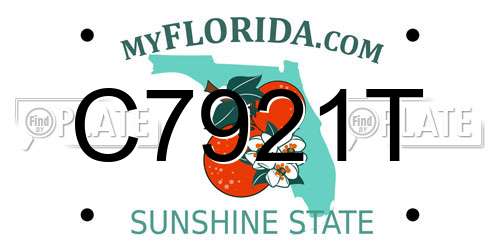 C7921T Florida License Plate