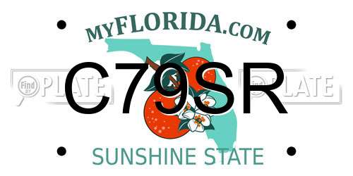 C79SR Florida License Plate