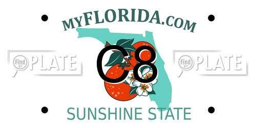 C8 Florida License Plate
